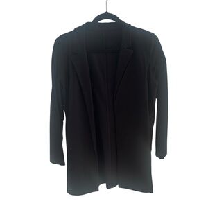 Eileen Fisher Signature Stretch Crepe Blazer – Black (S/M)